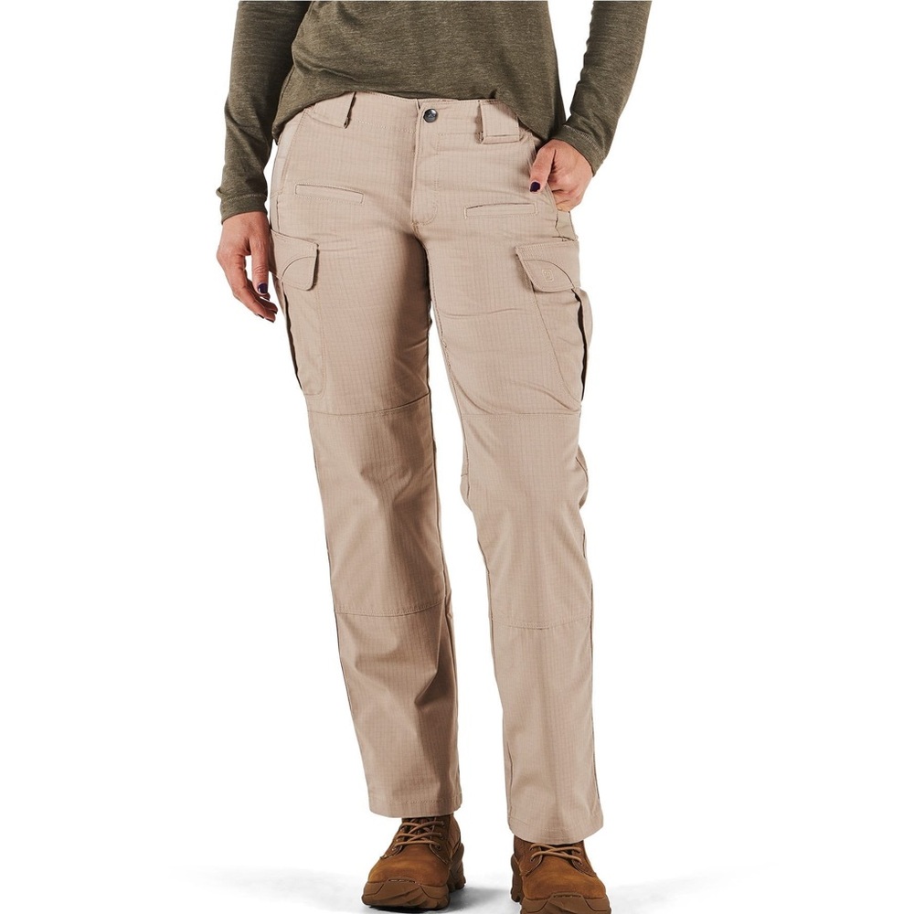 4 pairs sold together, 5.11 Tactical Women's Cargo Pants in Tan.